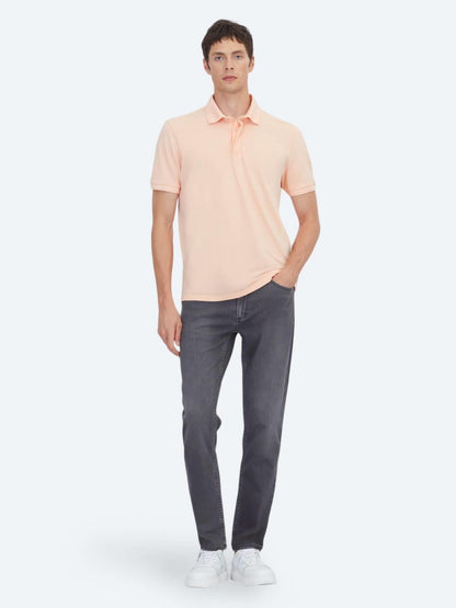 Pembe Düz %100 Pamuk T-shirt