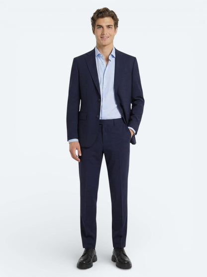 Saks Düz Modern Fit Yün Karışımlı Takım Elbise