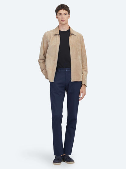Vizon Regular Fit Gömlek Yaka Smart Casual Çift Taraflı Deri Mont