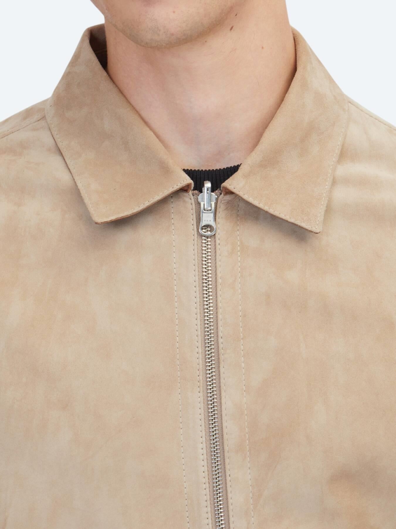 Vizon Regular Fit Gömlek Yaka Smart Casual Çift Taraflı Deri Mont