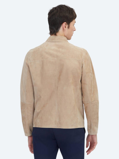 Vizon Regular Fit Gömlek Yaka Smart Casual Çift Taraflı Deri Mont