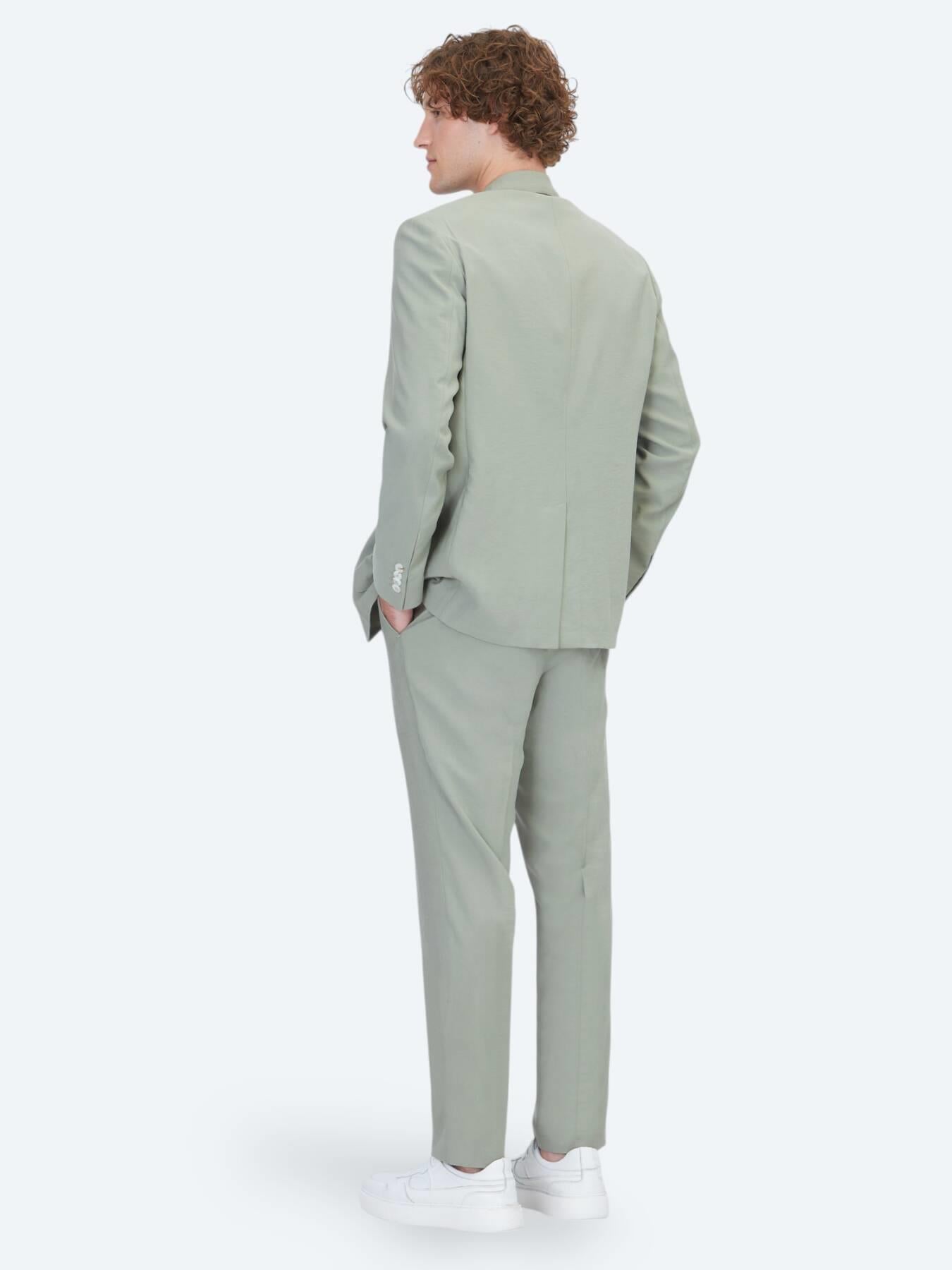 Haki Modern Fit Takım Elbise
