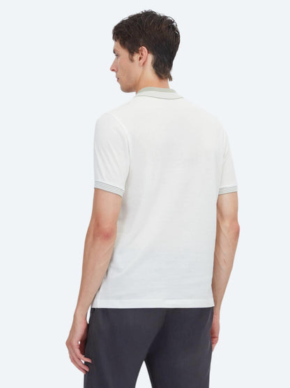 Ekru Düz %100 Pamuk T-shirt