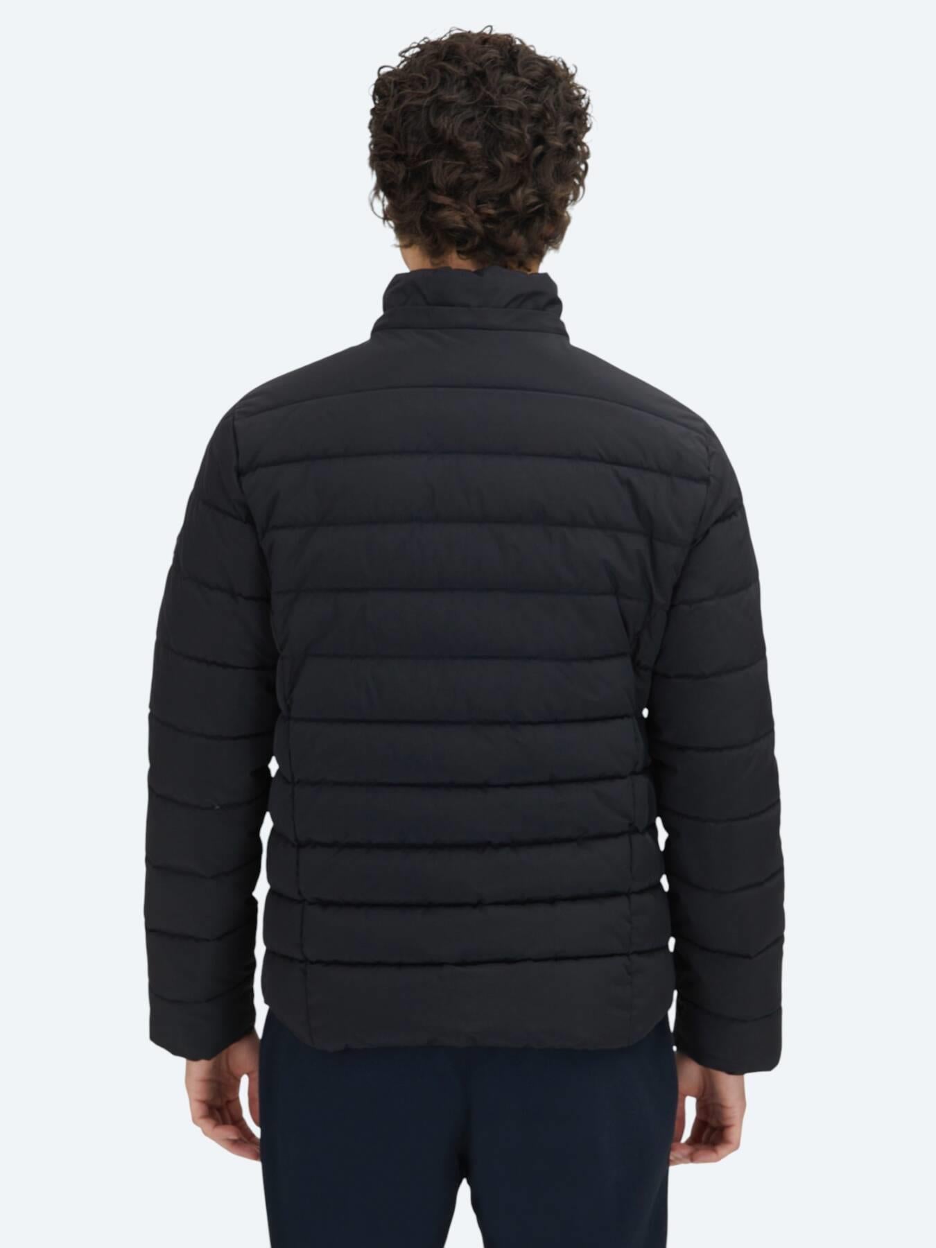 Siyah Regular Fit Kapüşonlu Casual Dokuma Mont