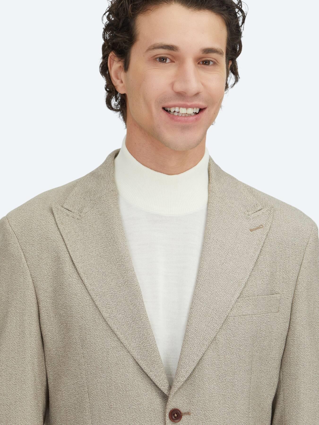 Kahverengi Kareli Modern Fit Ceket