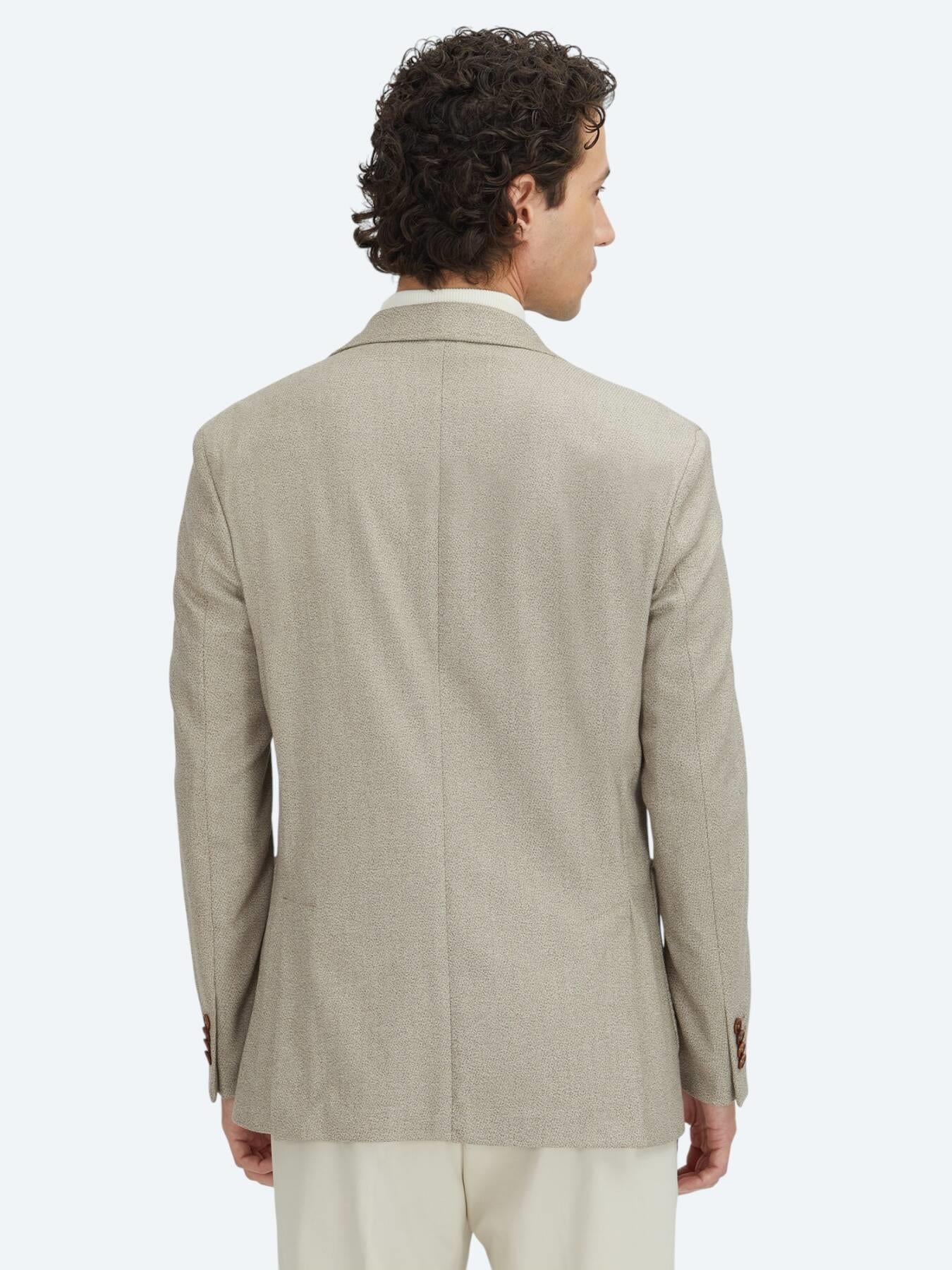 Kahverengi Kareli Modern Fit Ceket