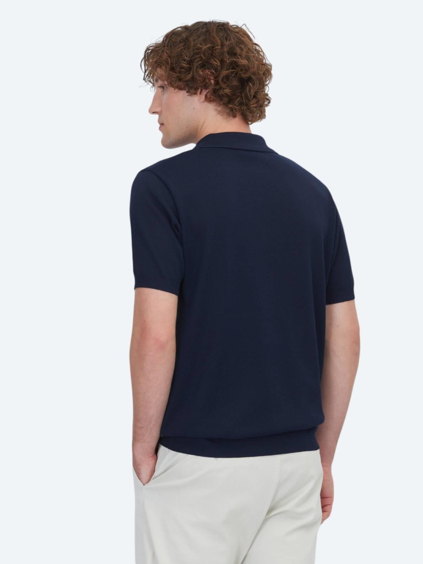 Lacivert Çizgili %100 Pamuk T-shirt