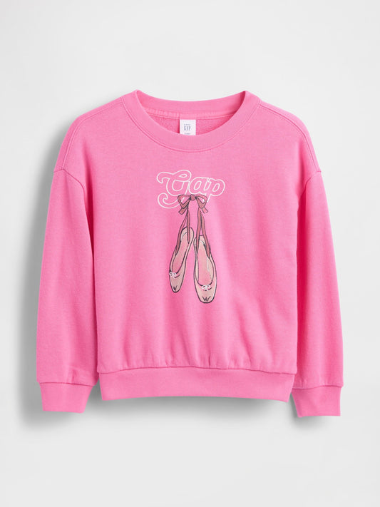 Pembe Gap Logo Kapüşonlu Sweatshirt