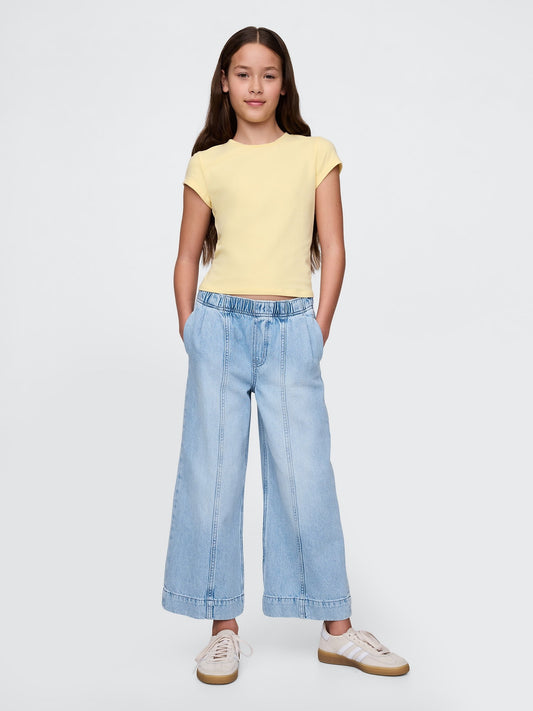 Mavi High Rise Stride Wide-leg Ankle Jean Pantolon