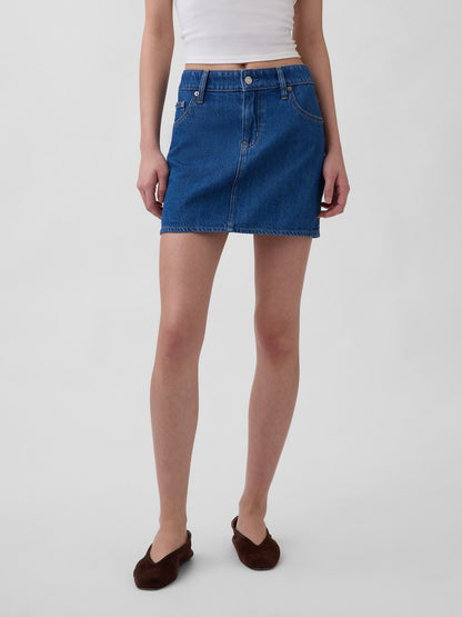 Mavi Ultrasoft Denim Mini Etek