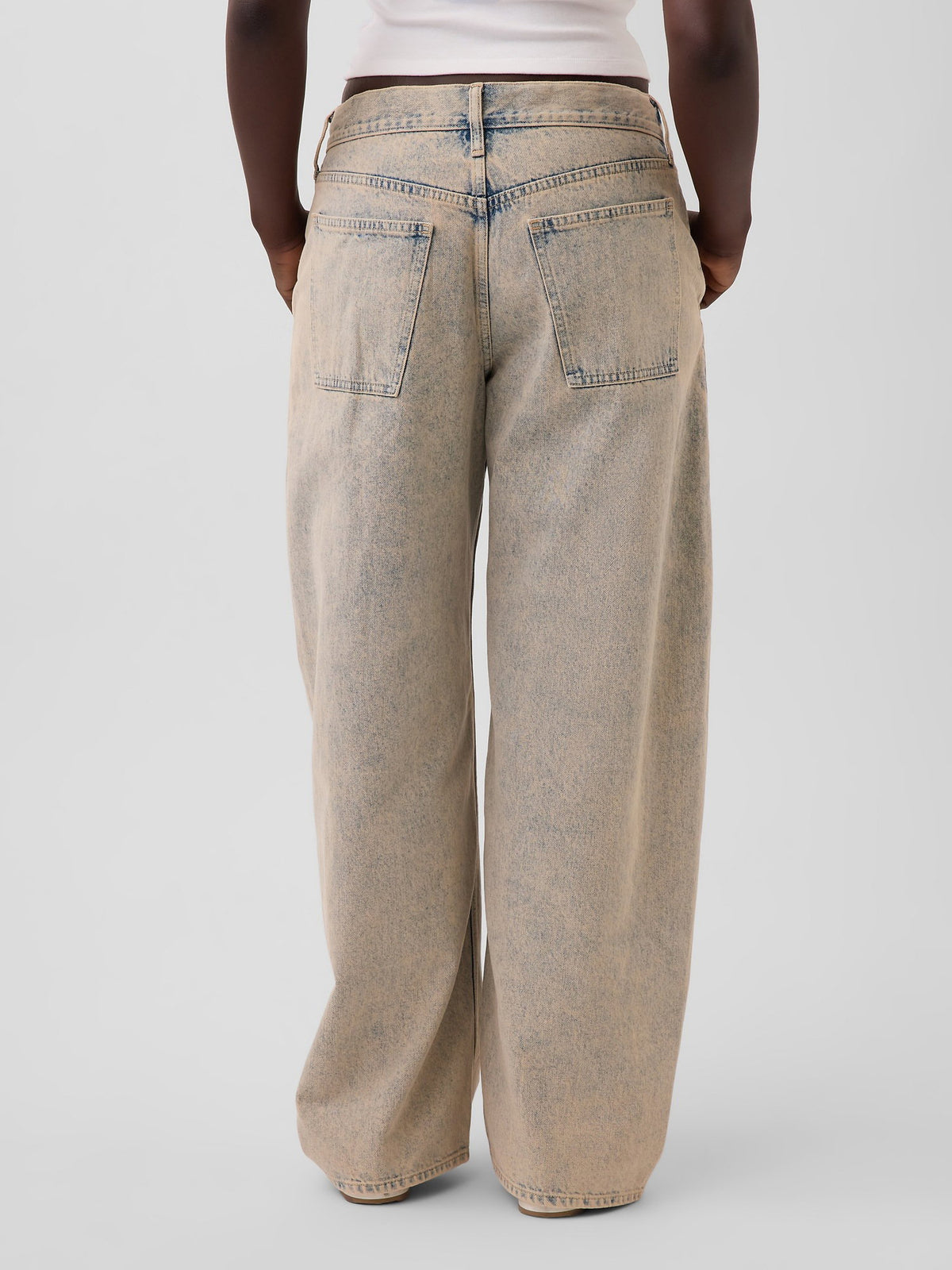 Açık Mavi Gap × Hfr Low Rise Baggy Barrel Jean Pantolon By Nicole Benefield Portfolio