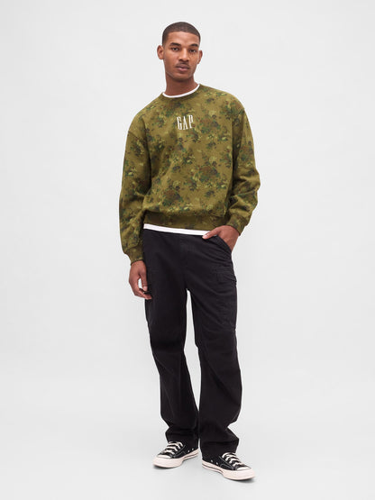 Açık Yeşil Heavyweight Oversized Logo Sweatshirt