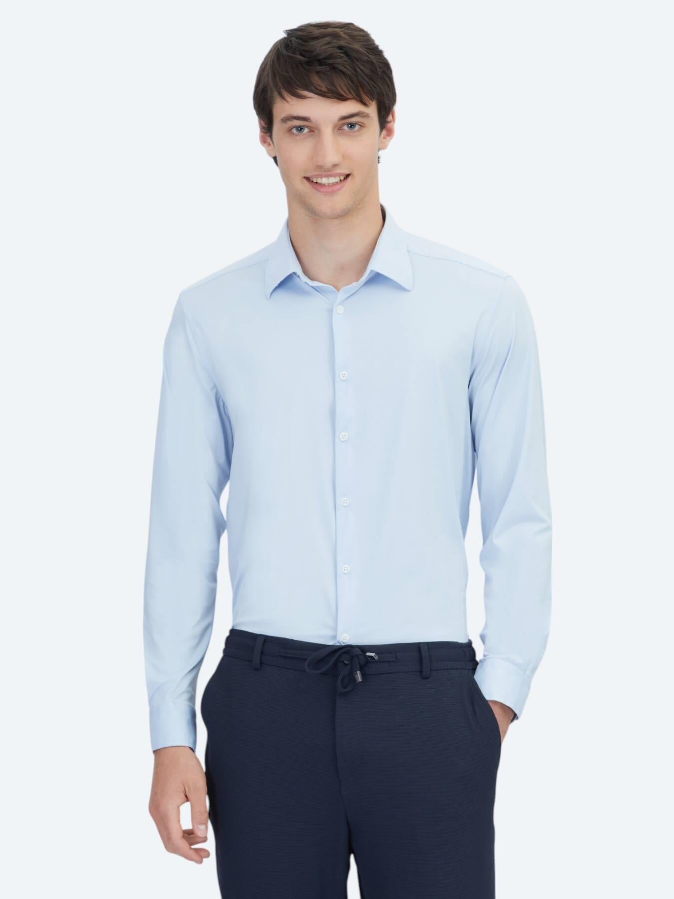 Mavi Regular Fit Uzun Casual Gömlek