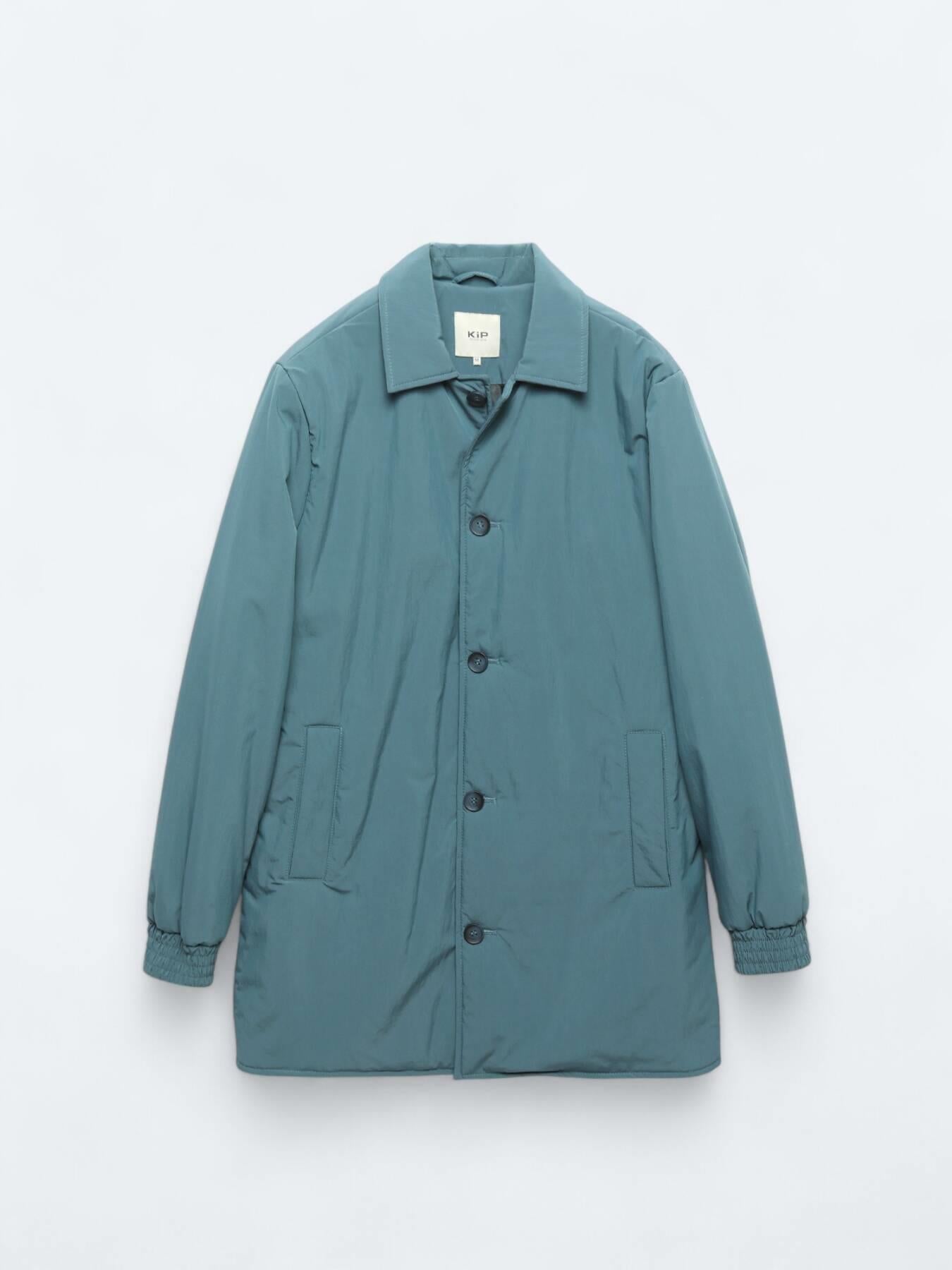Mint Regular Fit Bebe Yaka Casual Dokuma Pardösü