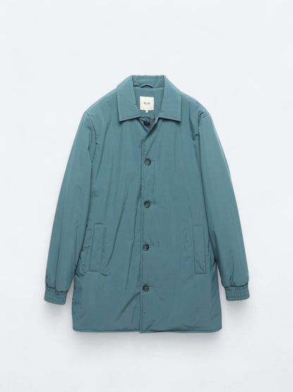 Mint Regular Fit Bebe Yaka Casual Dokuma Pardösü