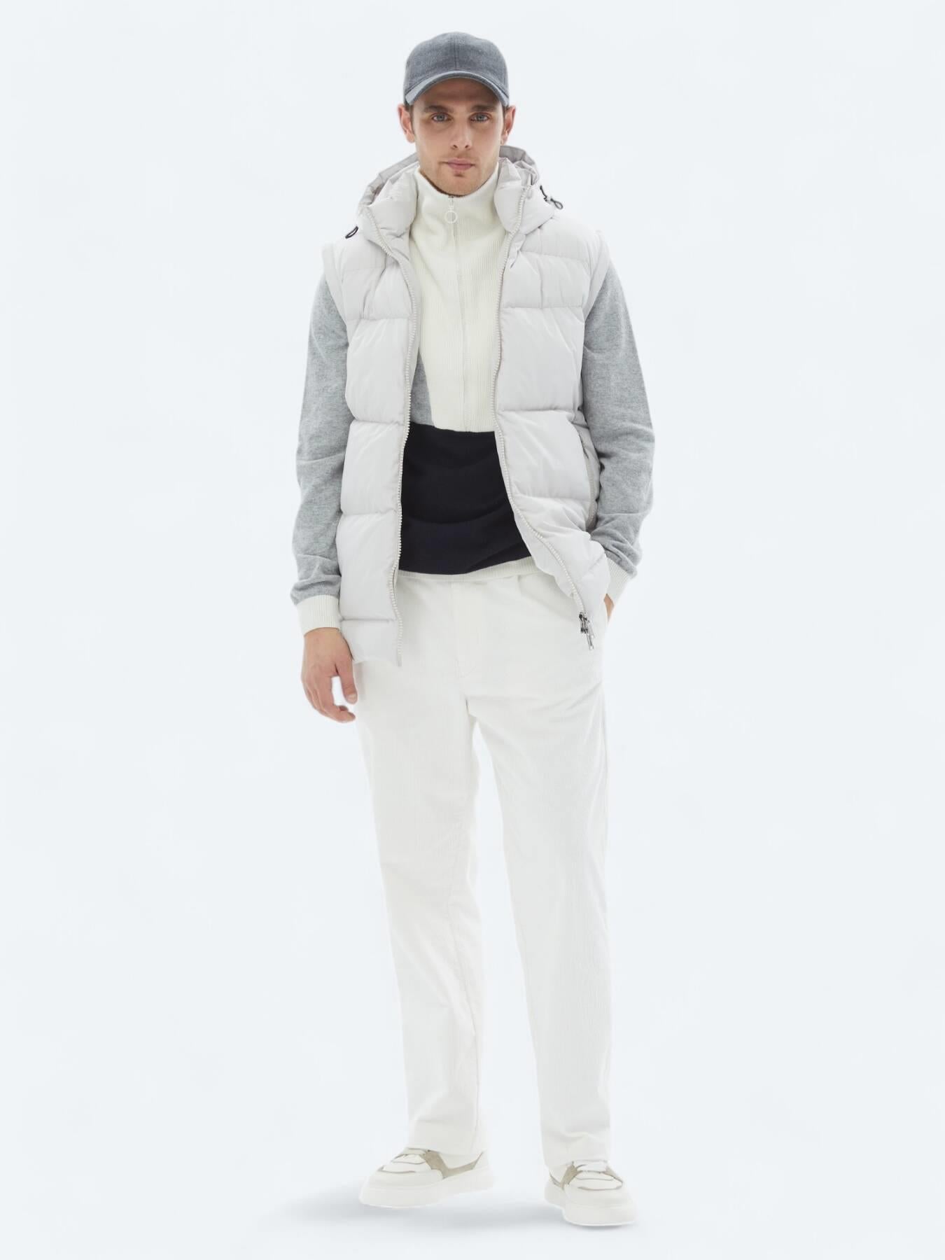 Taş Regular Fit Casual Dokuma Mont