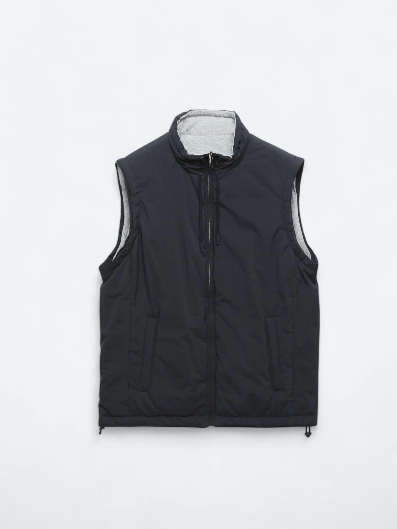 Lacivert Regular Fit Dik Yaka Casual Dokuma Spor Yelek