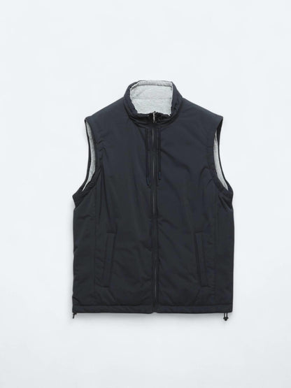 Lacivert Regular Fit Dik Yaka Casual Dokuma Spor Yelek