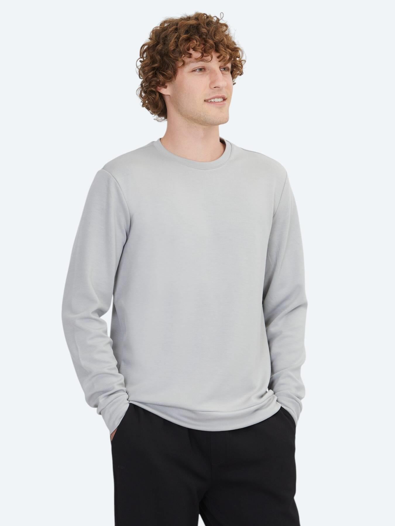 Gri Bisiklet Yaka Sweatshırt