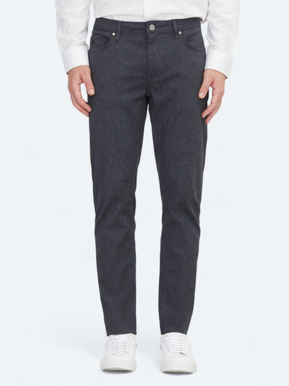 Antrasit Dokuma Regular Fit Casual Pamuk Karışımlı Pantolon