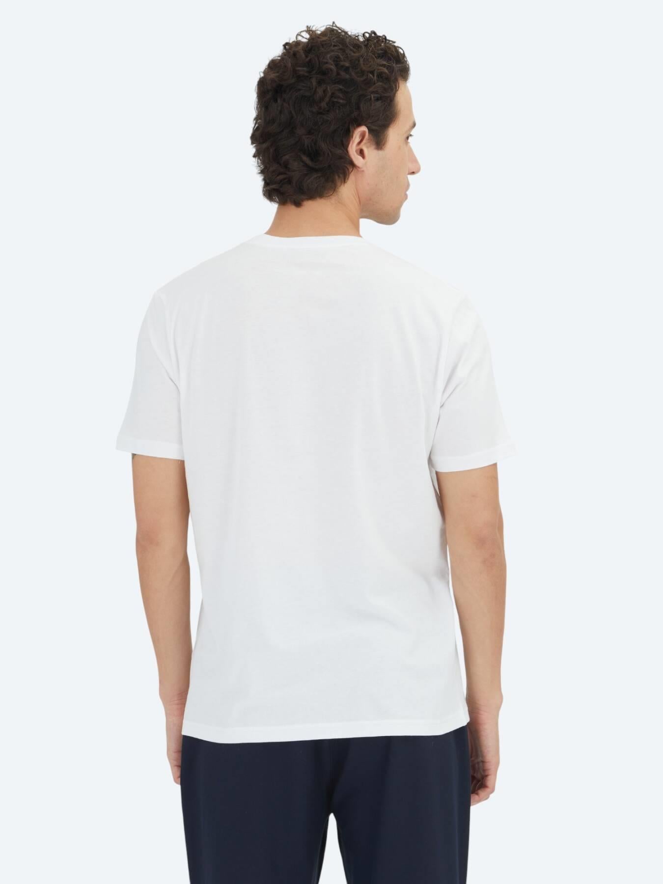 Unisex Kırık Beyaz Düz Bisiklet Yaka %100 Pamuk T-shirt