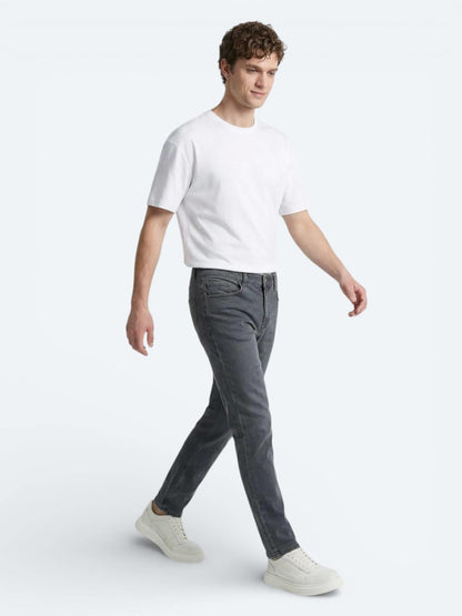 Beyaz Düz %100 Pamuk T-shirt