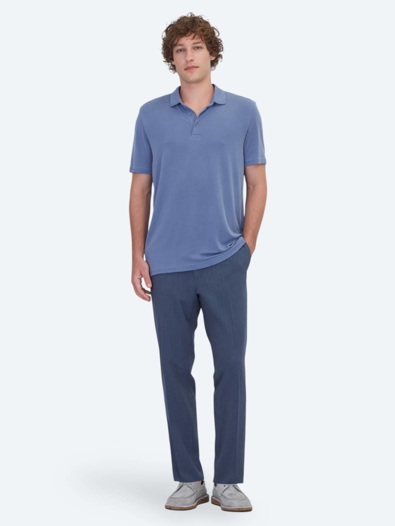 Indigo Düz T-shirt