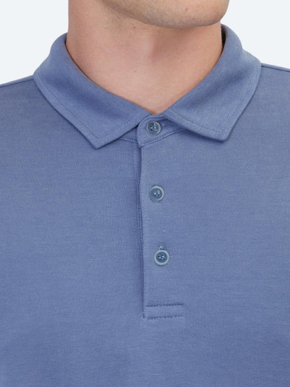 Indigo Düz T-shirt