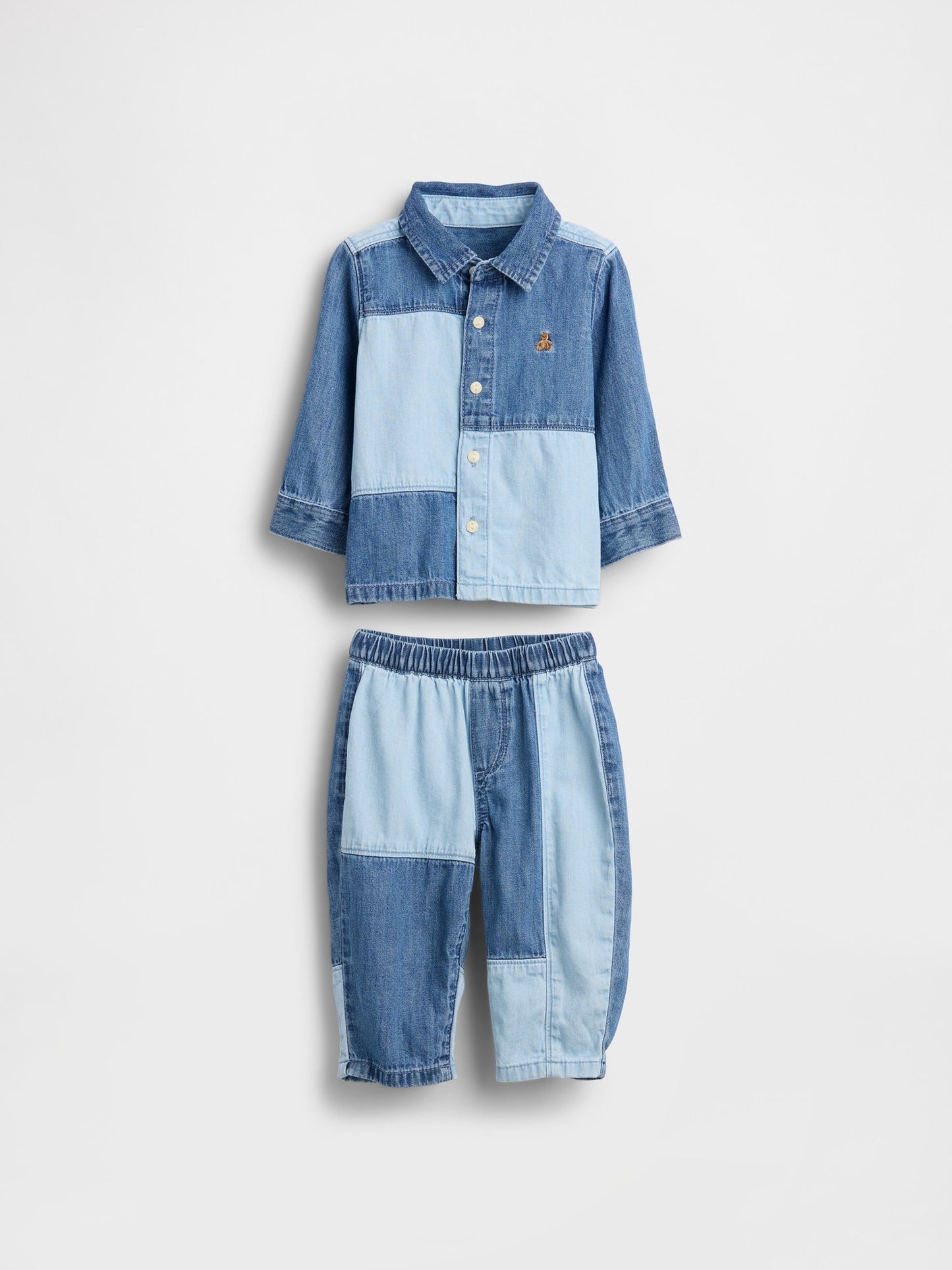 Mavi Two-tone Denim Outfit Set