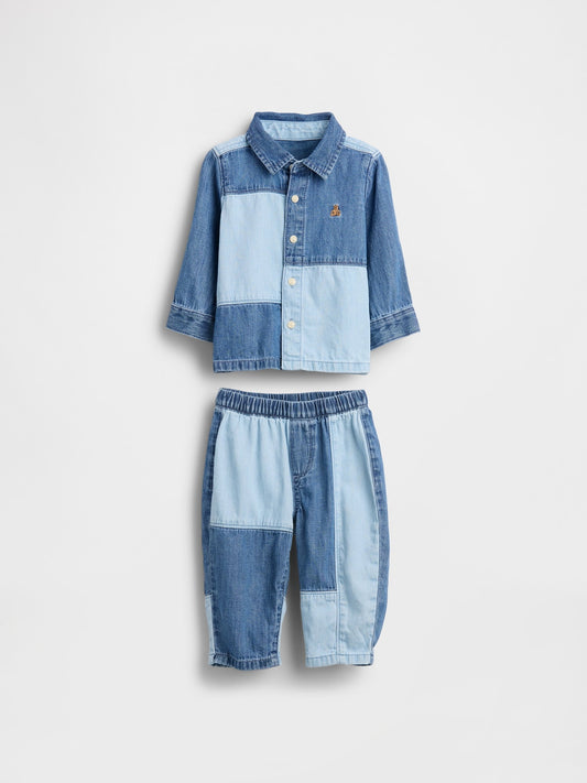 Mavi Two-tone Denim Outfit Set