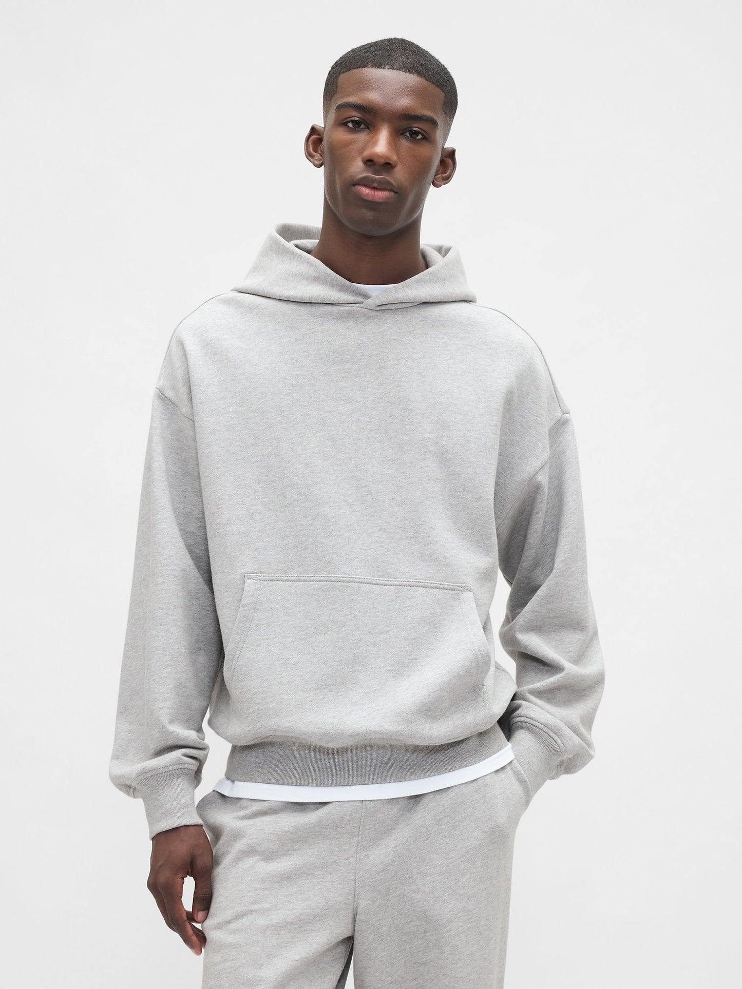Açık Gri Heavyweight Oversized Sweatshirt