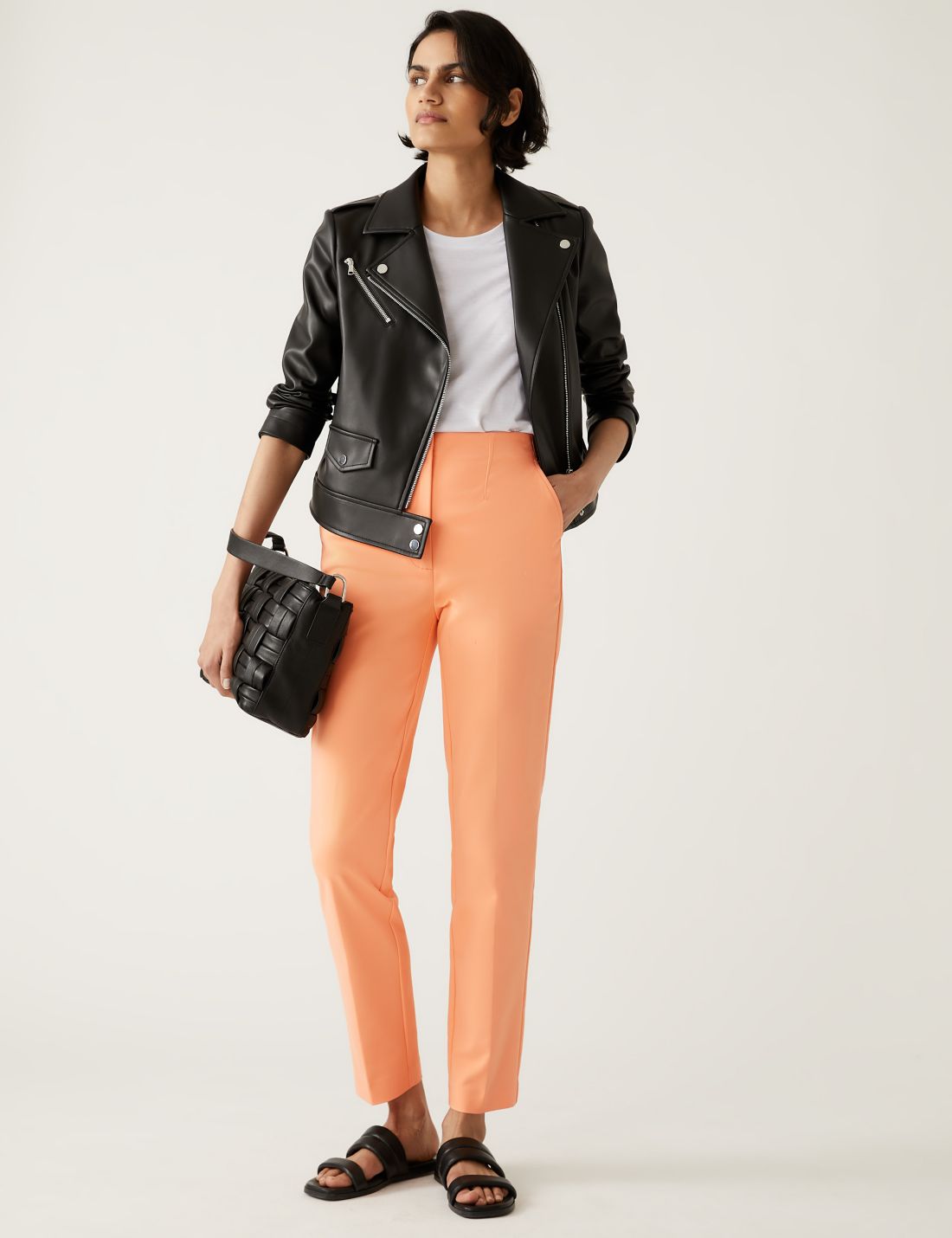 Slim Fit Yüksek Bel Pantolon