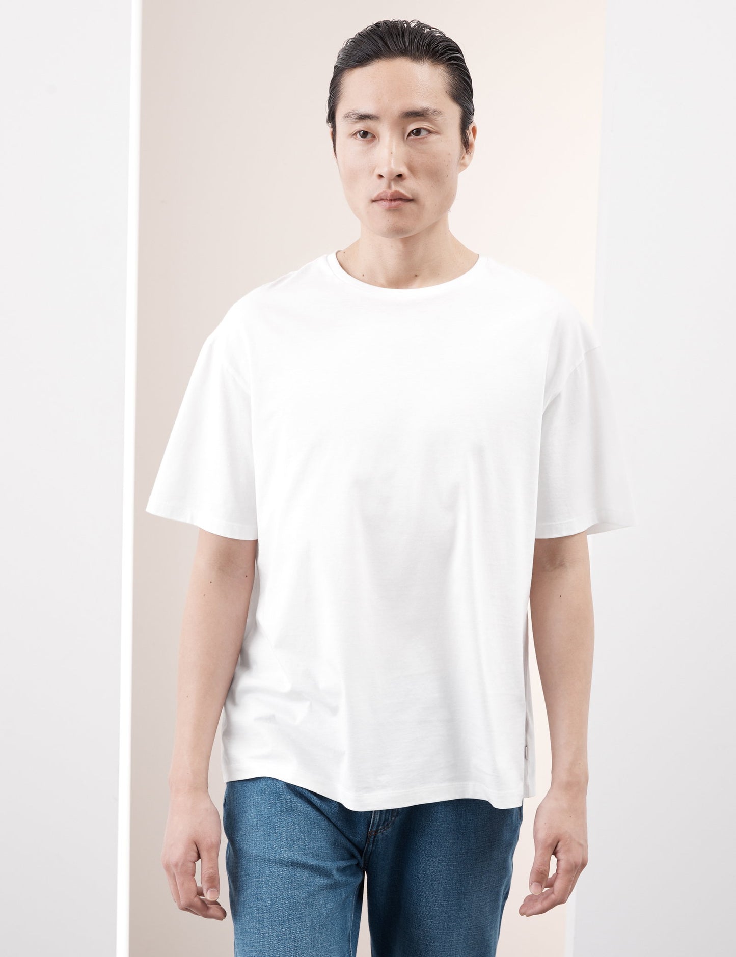 Saf Supima Pamuklu Oversize T-shirt