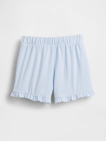 Açık Mavi Mix & Match Pull-on Ruffle Şort