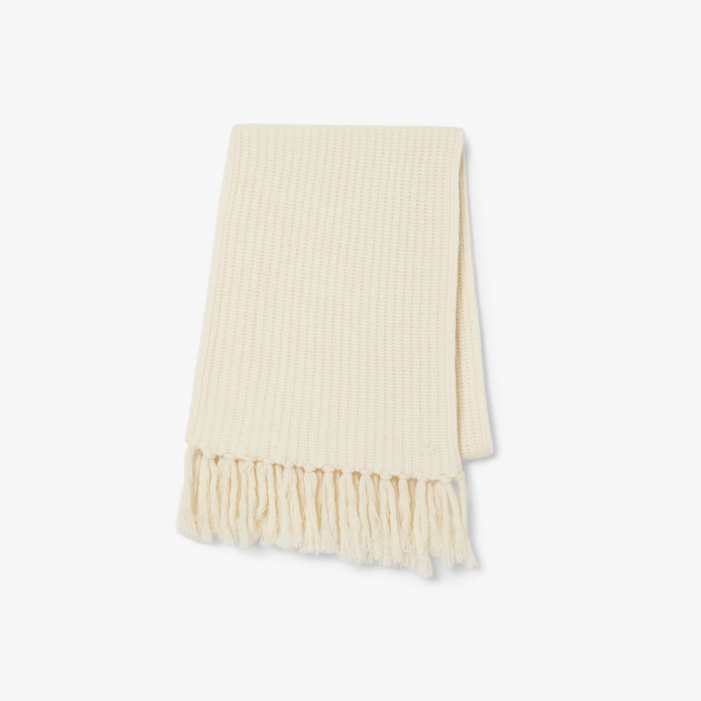 Lacoste Kadın Yün Krem Atkı