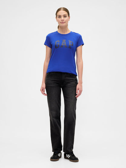 Koyu Mavi Gap Logo T-shirt
