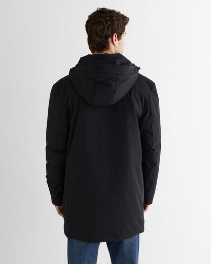 Gant Erkek Siyah Standart Fit Kapüşonlu Mont