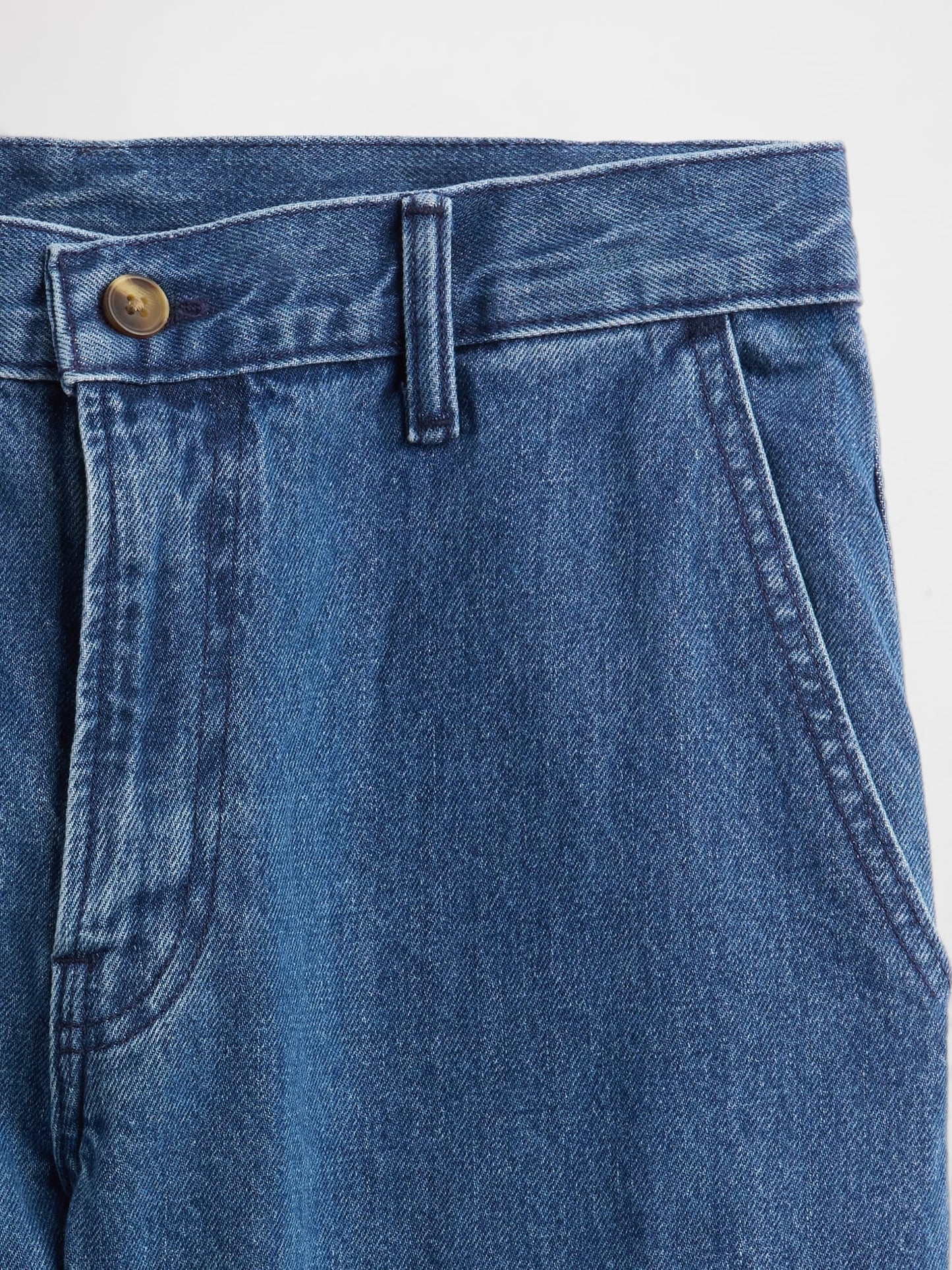 Koyu Mavi Relaxed Straight Pantolon Jean