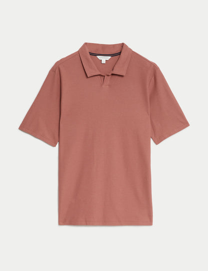 Supima® Cotton Polo Yaka Pijama Üstü