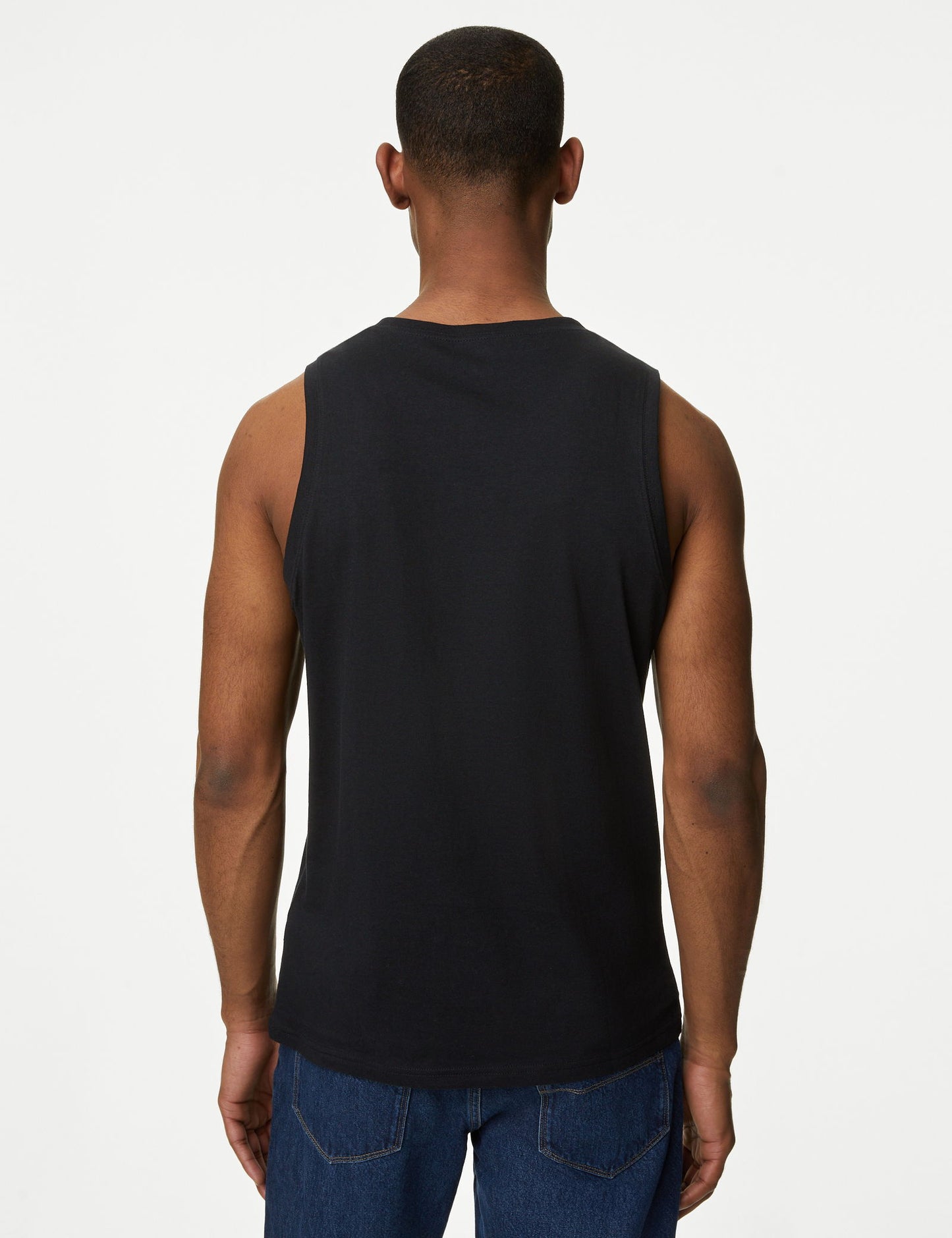 Saf Pamuklu Yuvarlak Yaka T-shirt