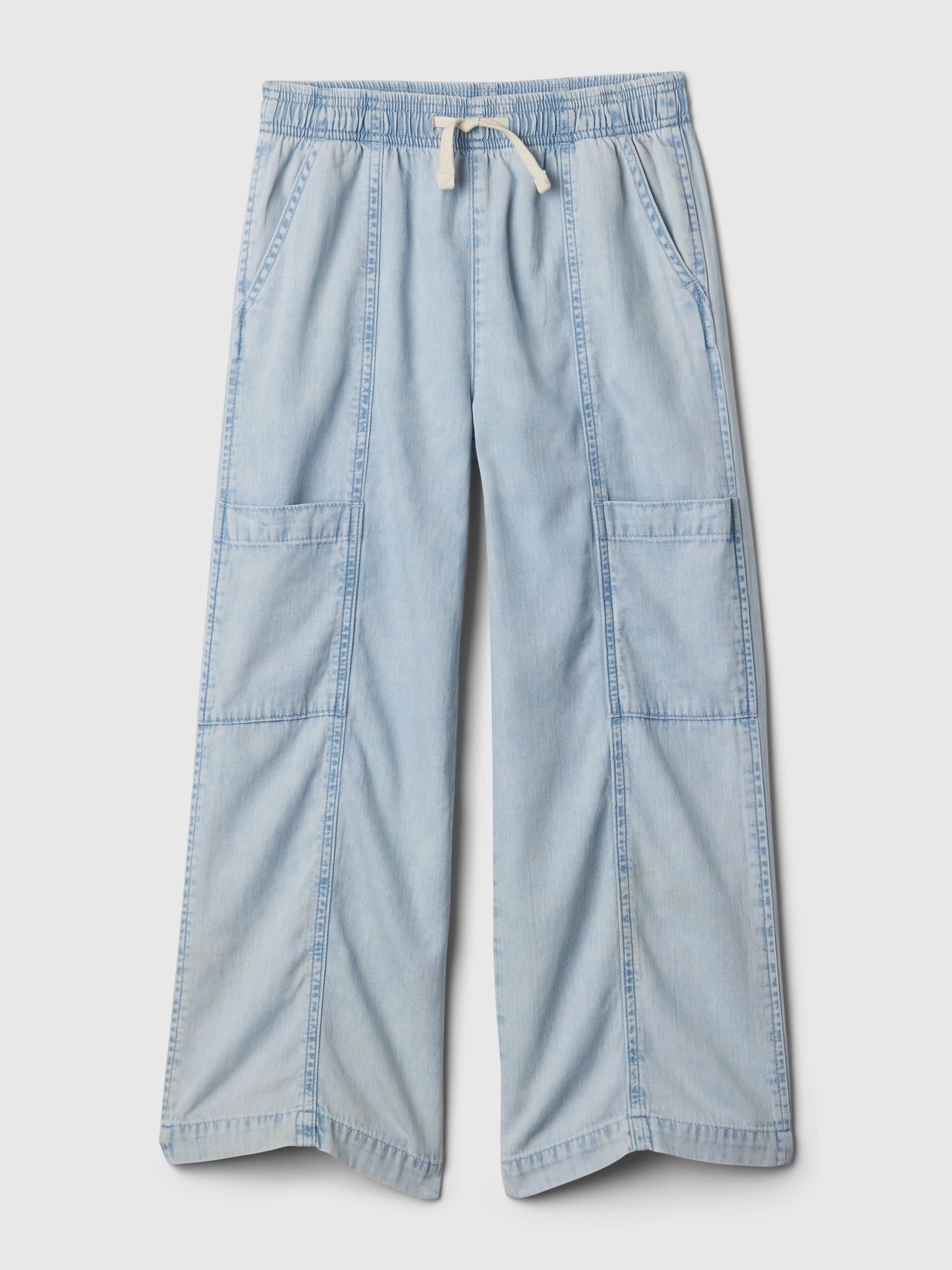 Mavi High Rise Pull-on Denim Kargo Jean Pantolon