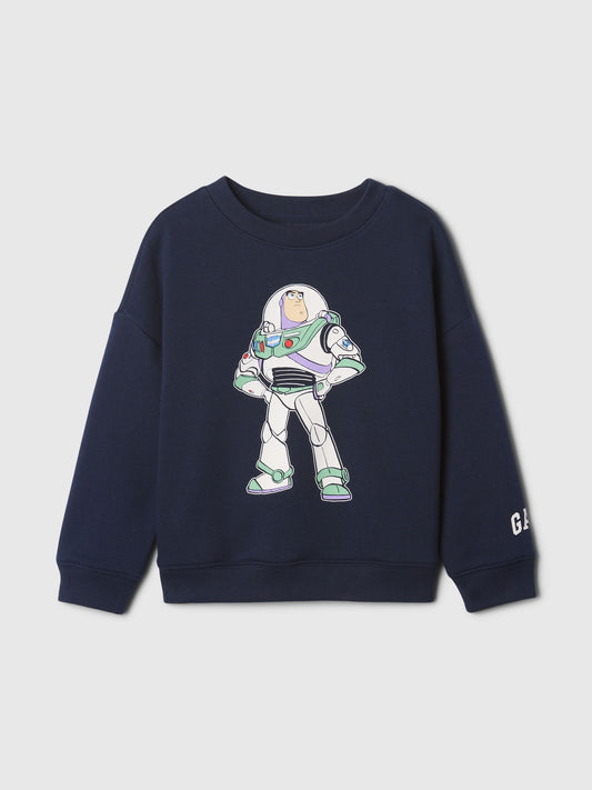 Lacivert Disney Mickey Mouse Grafikli Sweatshirt