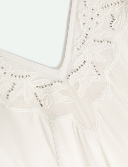 Regular Fit Desenli Midi Elbise