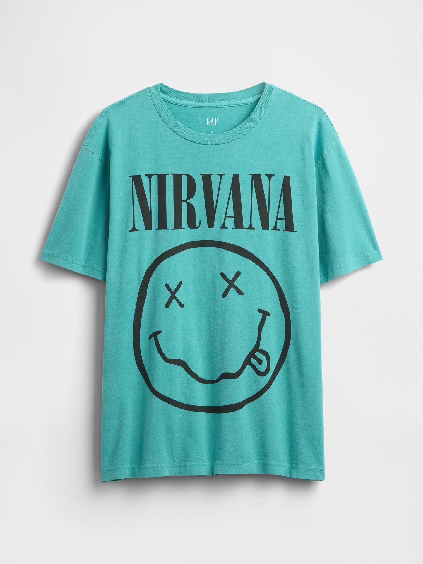 Turkuaz Nirvana Grafik T-shirt
