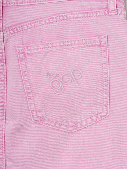 Pembe Ultrasoft Denim Mini Etek
