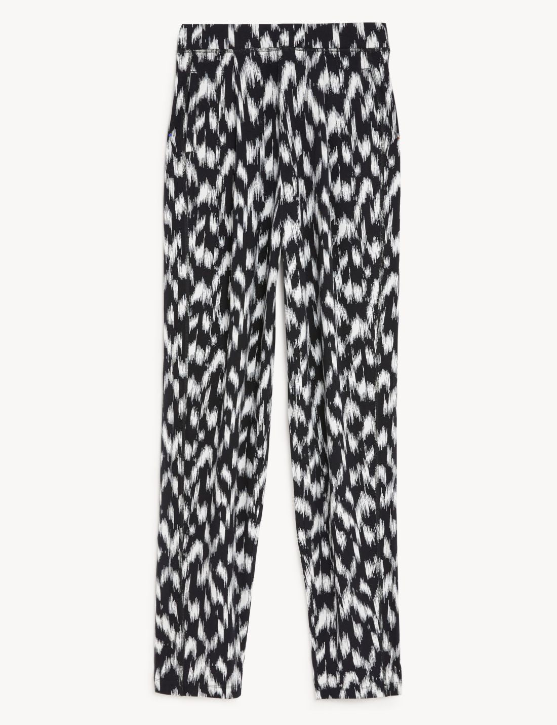 Tapered Fit Desenli Örme Pantolon