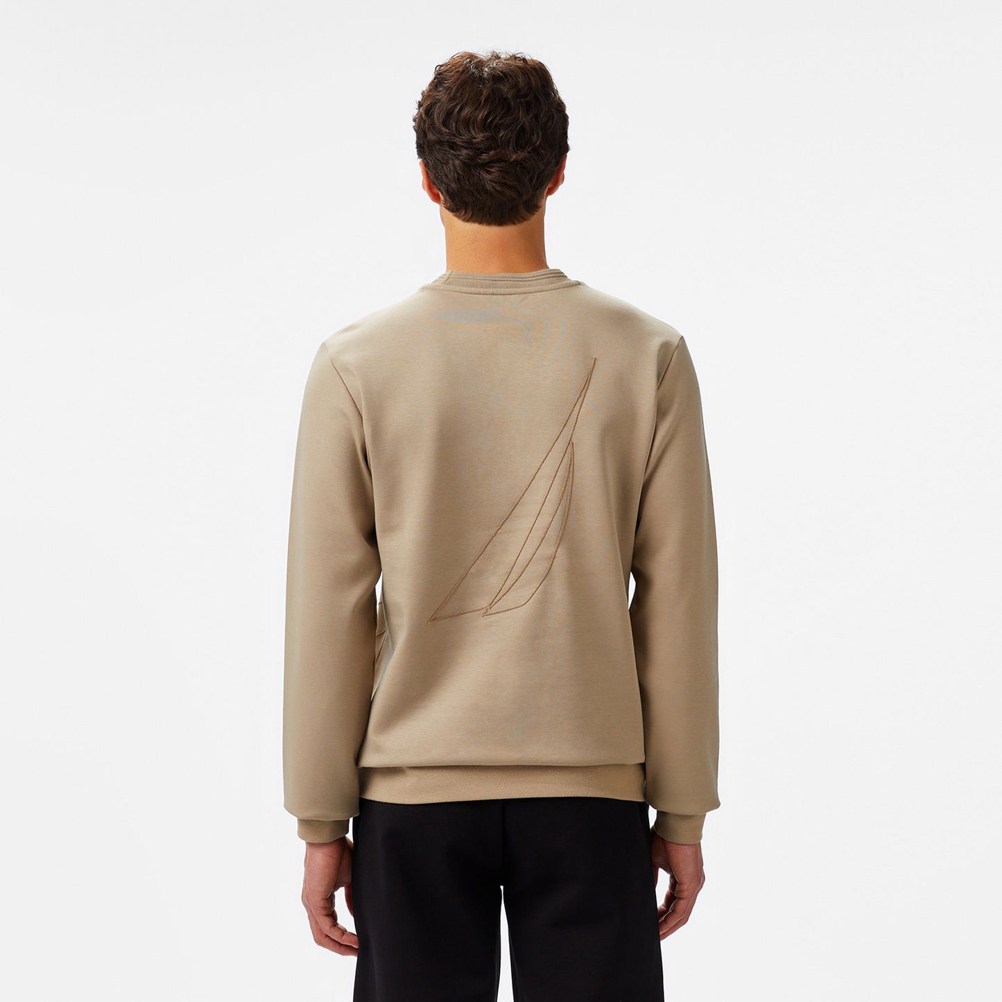 Nautica Erkek Bej Regular Fit Sweatshirt