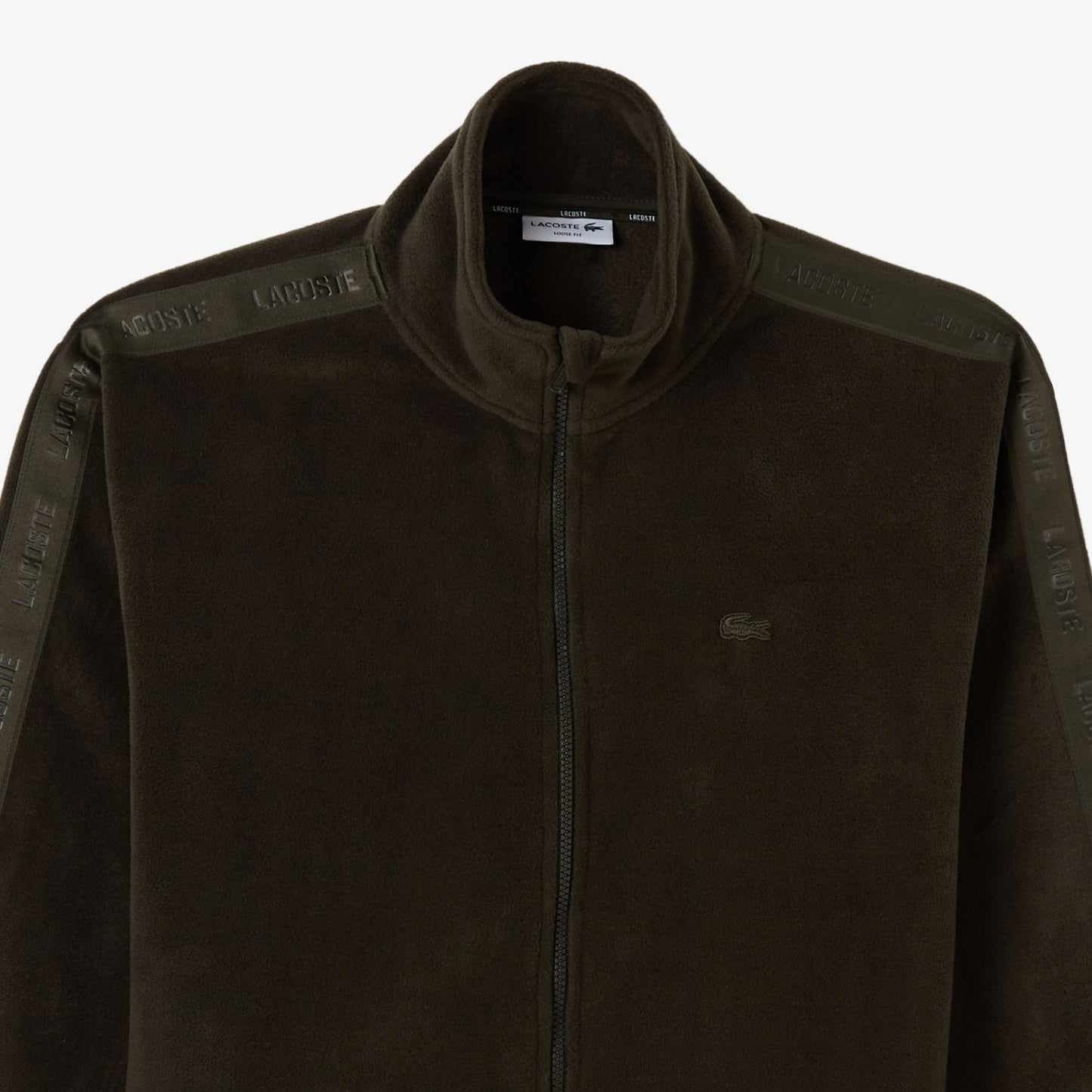 Lacoste Erkek Loose Fit Fermuarlı Haki Sweatshirt