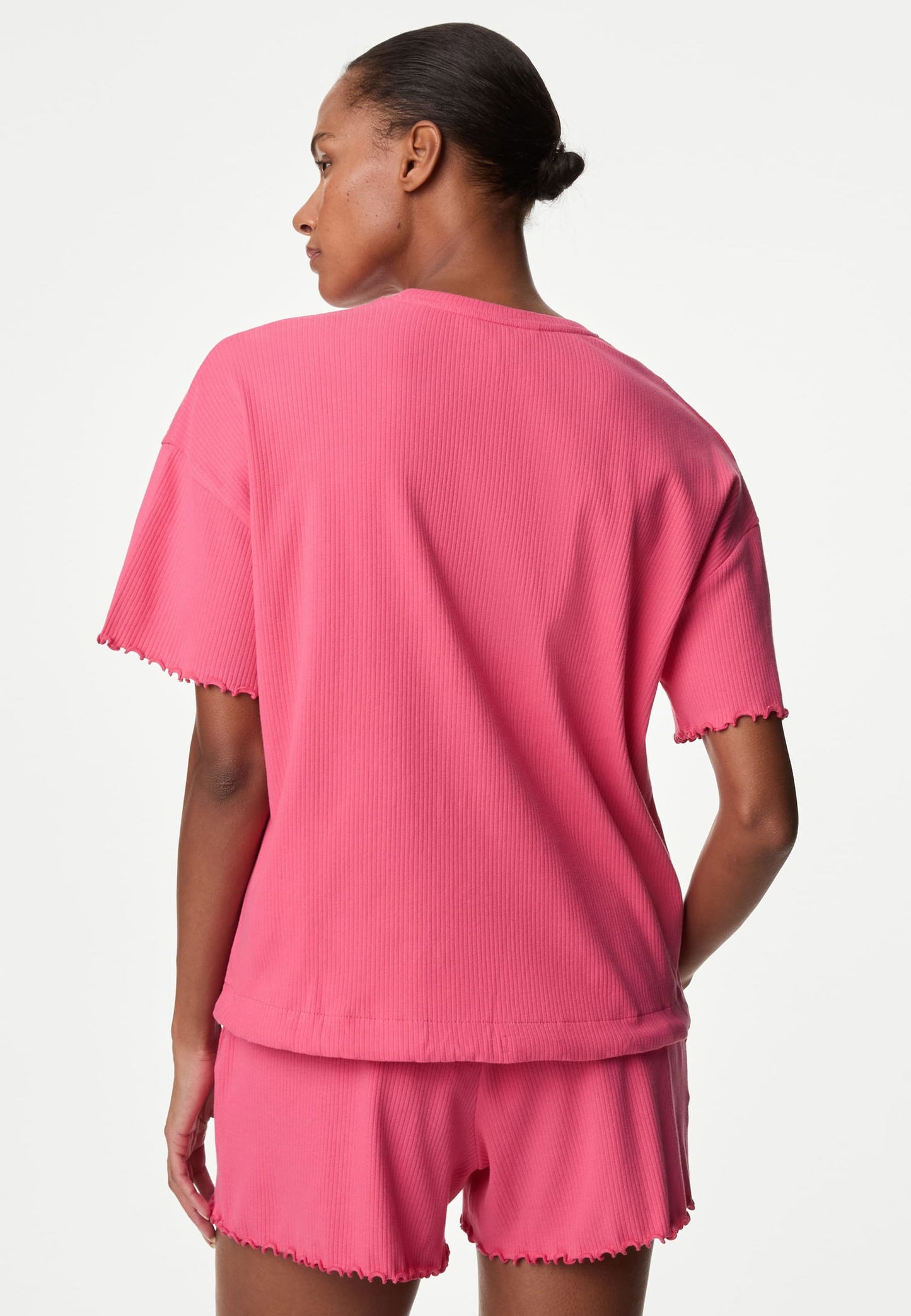 Regular Fit Kısa Kollu Pijama Üstü