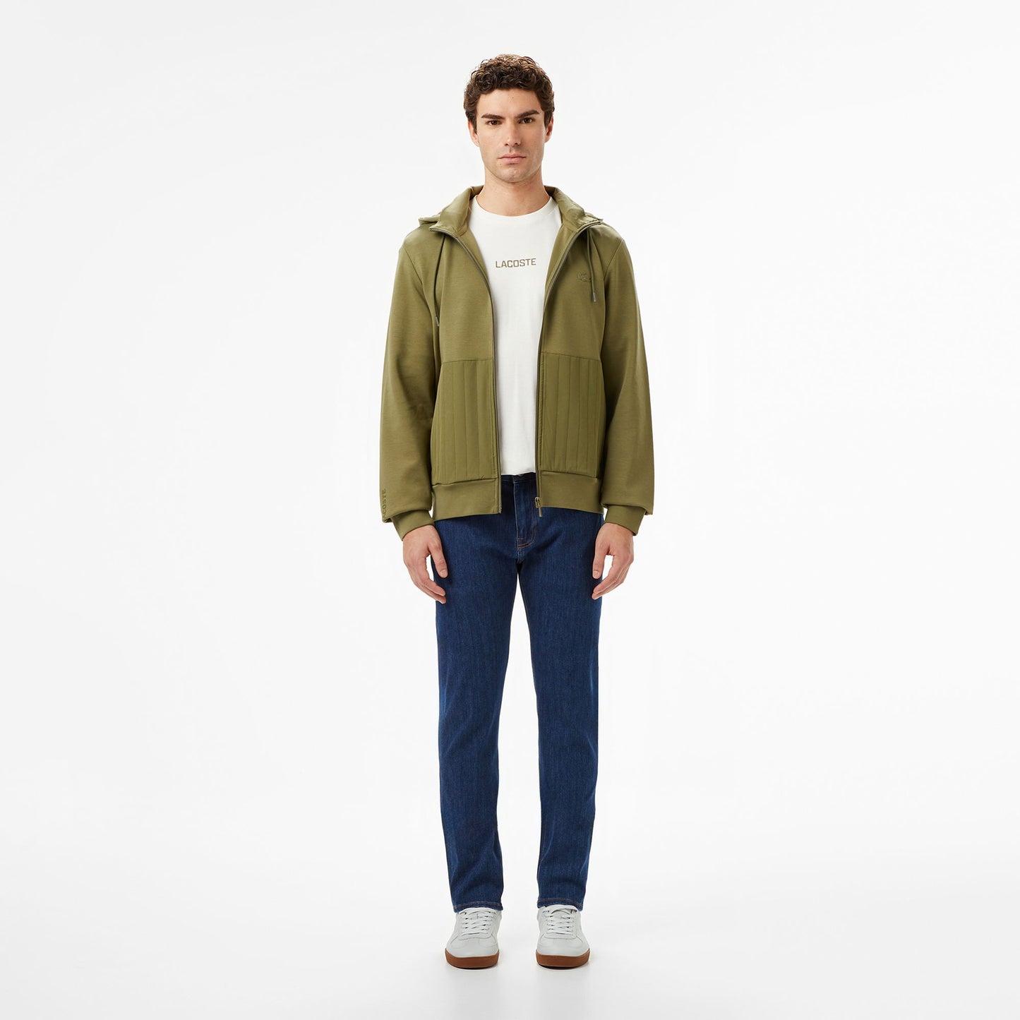 Lacoste Erkek Regular Fit Kapüşonlu Haki Sweatshirt